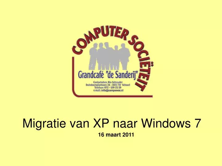 migratie van xp naar windows 7