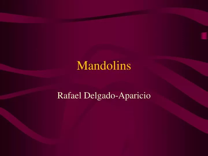 mandolins