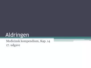 aldringen