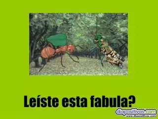 le ste esta fabula