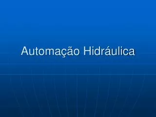 automa o hidr ulica