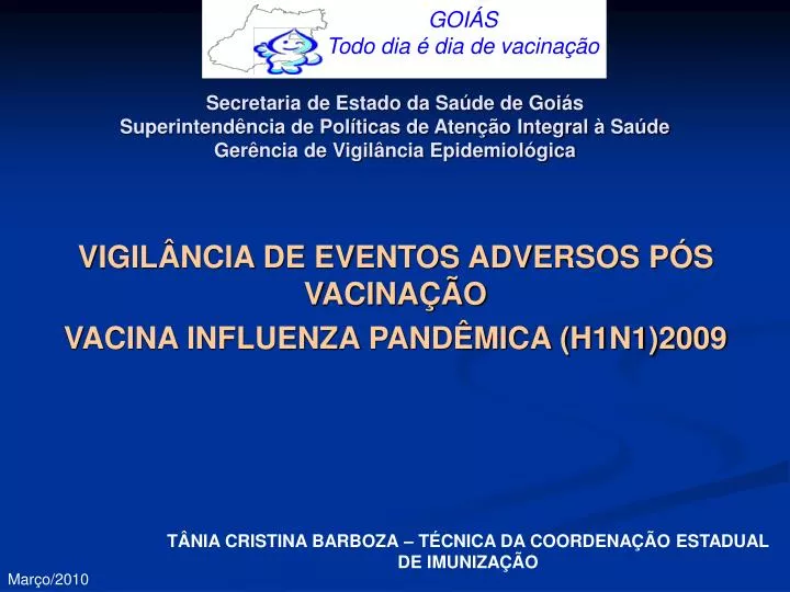 vigil ncia de eventos adversos p s vacina o vacina influenza pand mica h1n1 2009