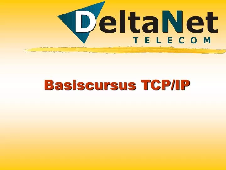 basiscursus tcp ip