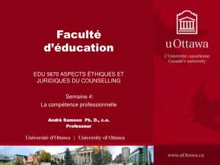 facult d ducation