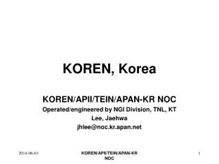 KOREN, Korea
