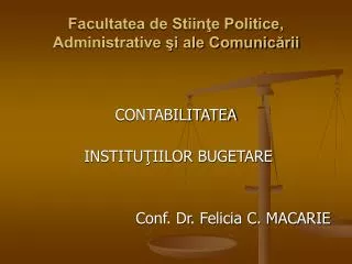 Facultatea de Stiinţe Politice, Administrative şi ale Comunicării