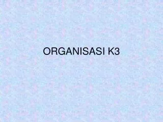 organisasi k3