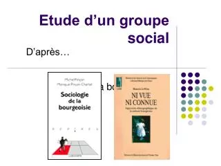 etude d un groupe social