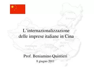 L’internazionalizzazione delle imprese italiane in Cina