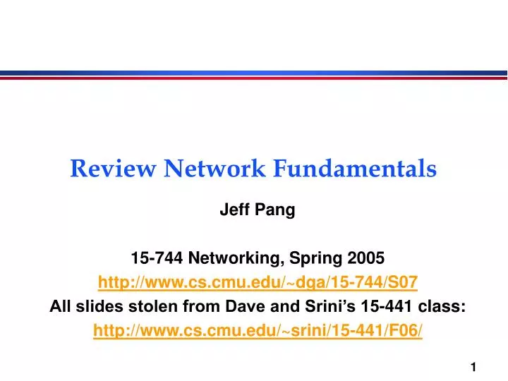 review network fundamentals