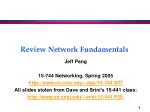 Review Network Fundamentals - slide 1