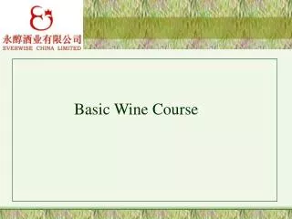 Basic Wine Course