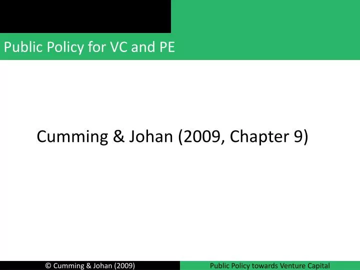 public policy for vc and pe