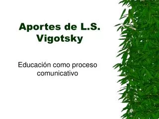 aportes de l s vigotsky