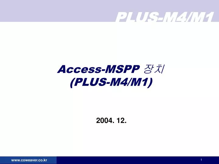 access mspp plus m4 m1
