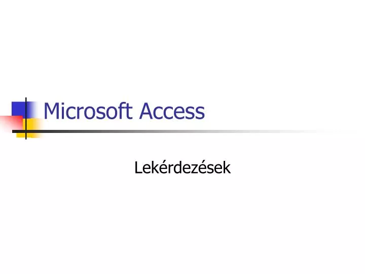 microsoft access