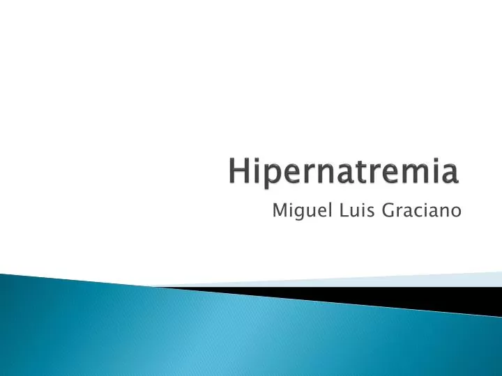 hipernatremia