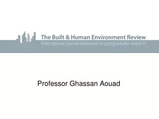 Professor Ghassan Aouad