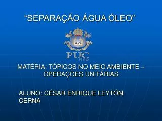 separa o gua leo