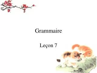 grammaire