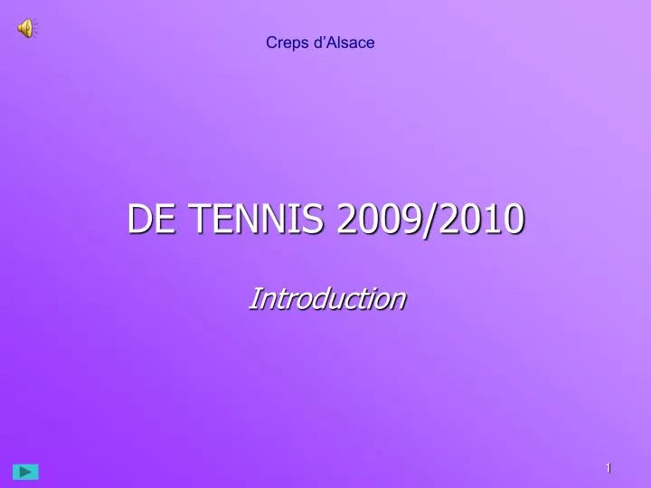 de tennis 2009 2010