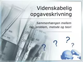 Videnskabelig opgaveskrivning