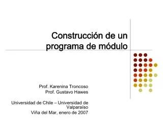 construcci n de un programa de m dulo