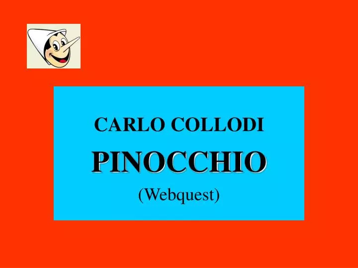 carlo collodi pinocchio webquest