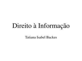 direito informa o