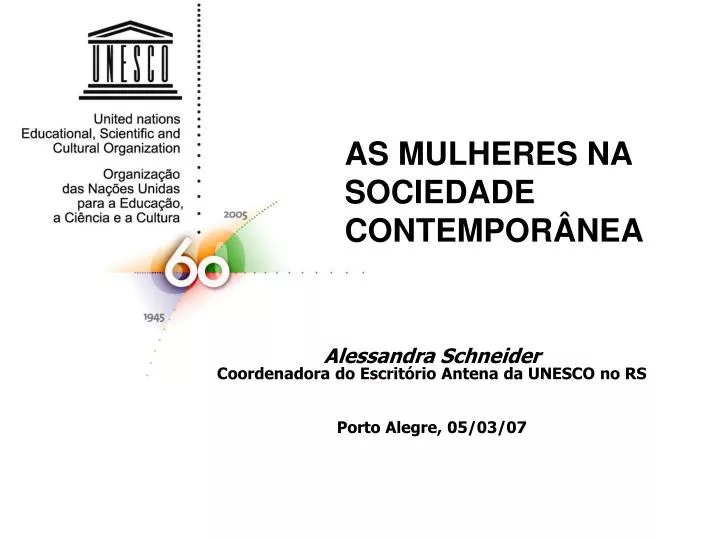 as mulheres na sociedade contempor nea