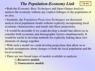 The Population-Economy Link