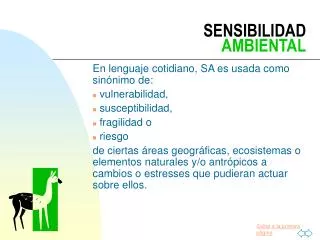 sensibilidad ambiental