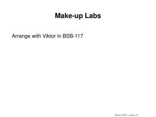 Make-up Labs