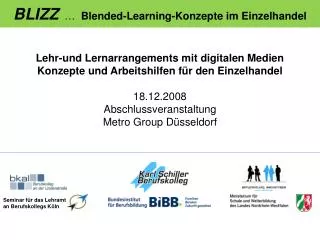 BLIZZ … Blended-Learning-Konzepte im Einzelhandel