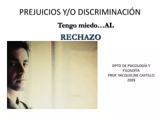 prejuicios y o discriminaci n