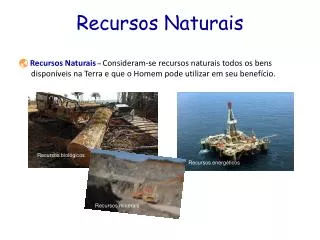 recursos naturais