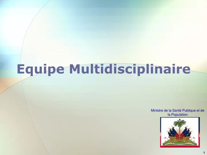 equipe multidisciplinaire