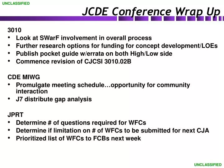 jcde conference wrap up