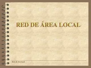 red de rea local