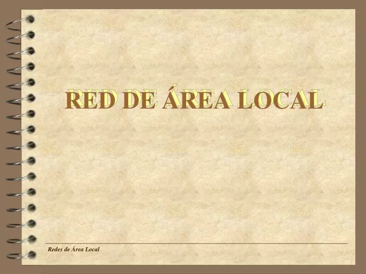 red de rea local