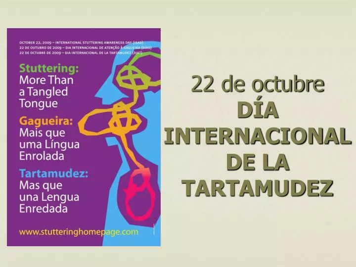 22 de octubre d a internacional de la tartamudez