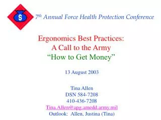 7 th Annual Force Health Protection Conference