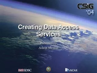 Creating Data Access Services