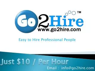 Go2hire.com Hire Developers Just $10