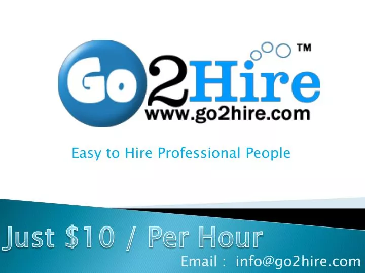 easy to hire professional people