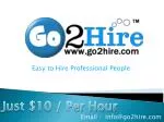 Go2hire.com Hire Developers Just $10 - slide 1