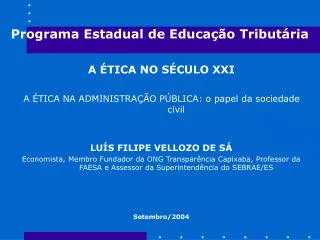 programa estadual de educa o tribut ria