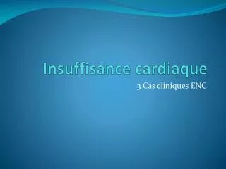 insuffisance cardiaque