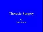 Thoracic Surgery - slide 1