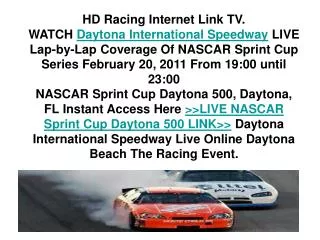 NASCAR Sprint Cup Daytona 500